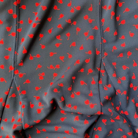 NEW Talbots Navy Cherry Heart Mini Skirt Size 2 Romantic Valentine's Day - Picture 11 of 11